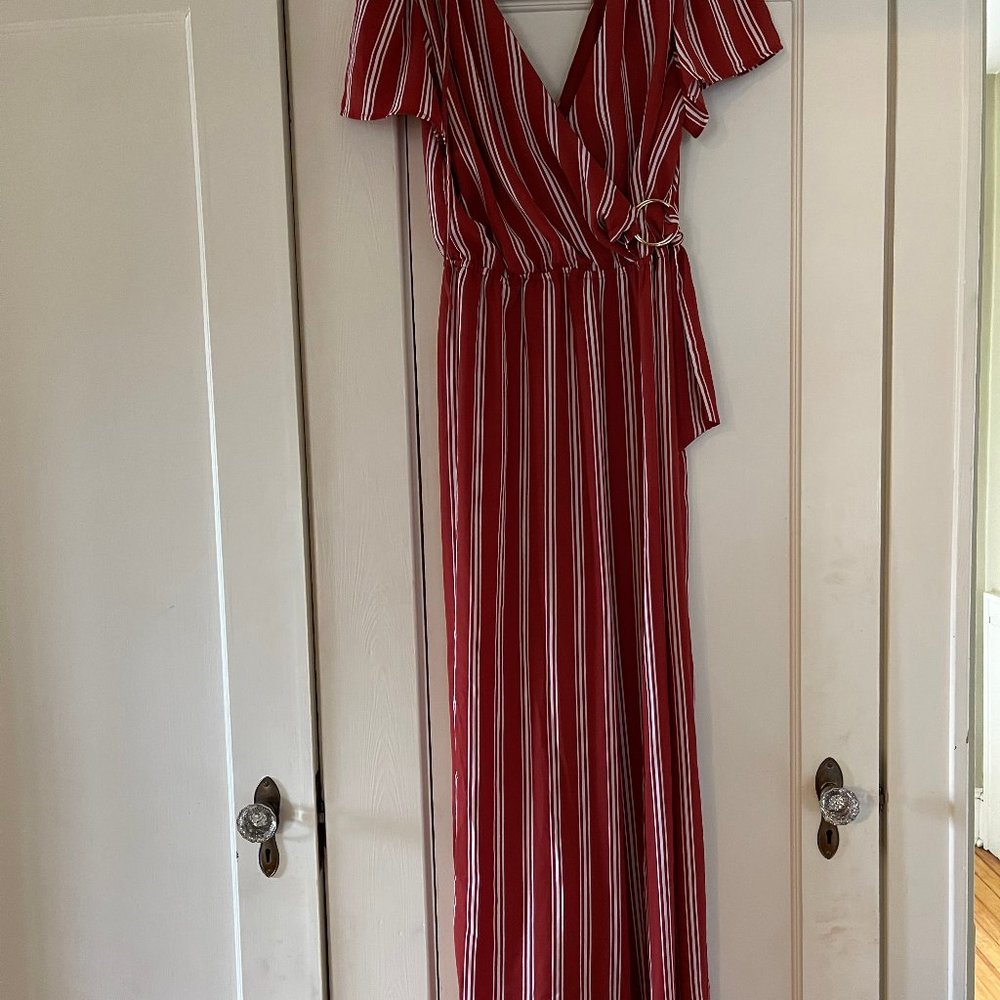 Charlotte Russe striped jumpsuit
